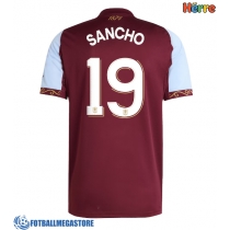 Fotballdrakt Herre Aston Villa Jadon Sancho #19 Hjemmedrakt 2025-26 Kortermet